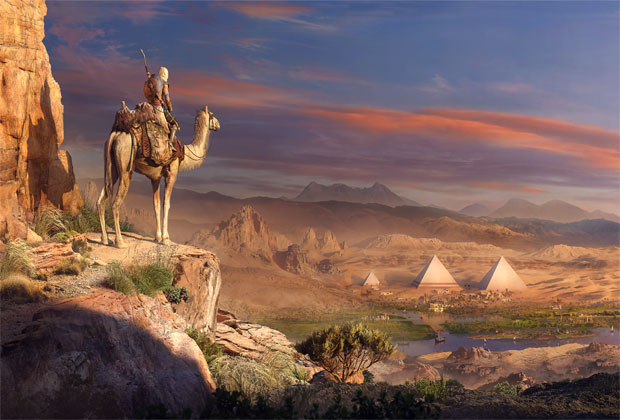 صور رسم منظر اهرامات مصر-عالم الصور